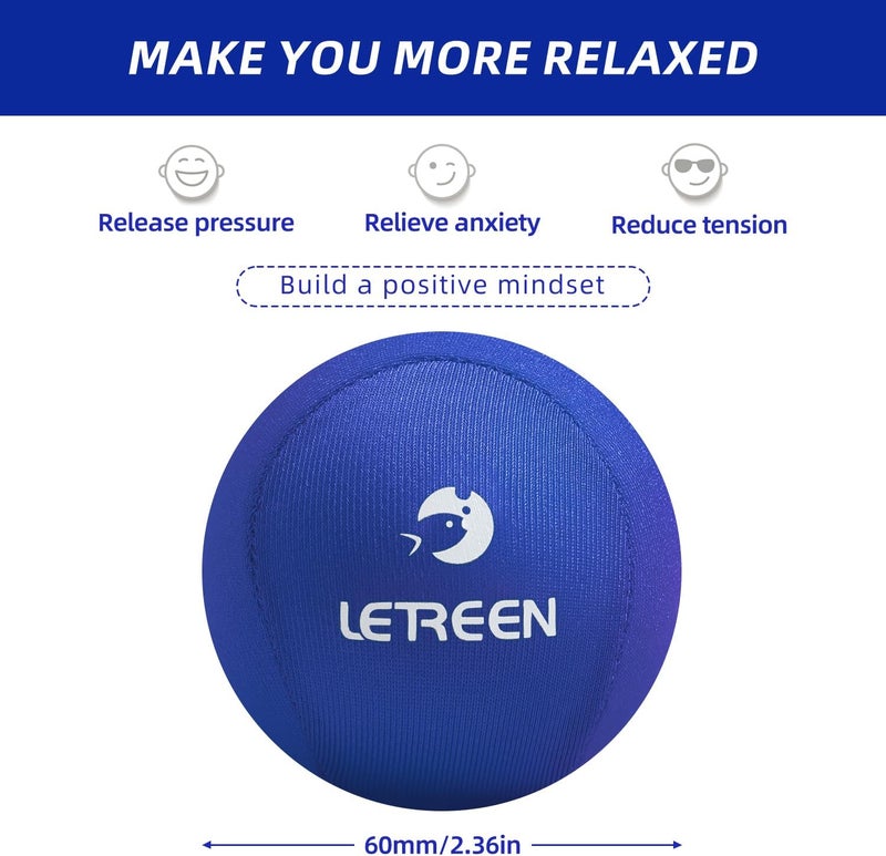 LETREEN Stress Ball, Tri-Density Stress Balls for Adults & Grip Strengthening, Squeeze Balls for Hand Therapy, Squishy Stress Ball, Hand Strengthener Ball, Hand Balls for Therapy - Image 3